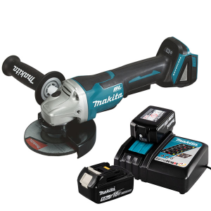 Makita DGA406RTE MÁY MÀI GÓC DÙNG PIN(100MM/CÔNG TẮC TRƯỢ (không kèm pin sạc)