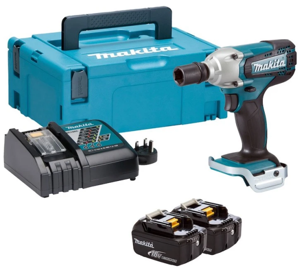 Makita DTW190RFJX MÁY SIẾT BU LÔNG DÙNG PIN(12.7MM (kèm 02 pin 3.0 + sạc nhanh)