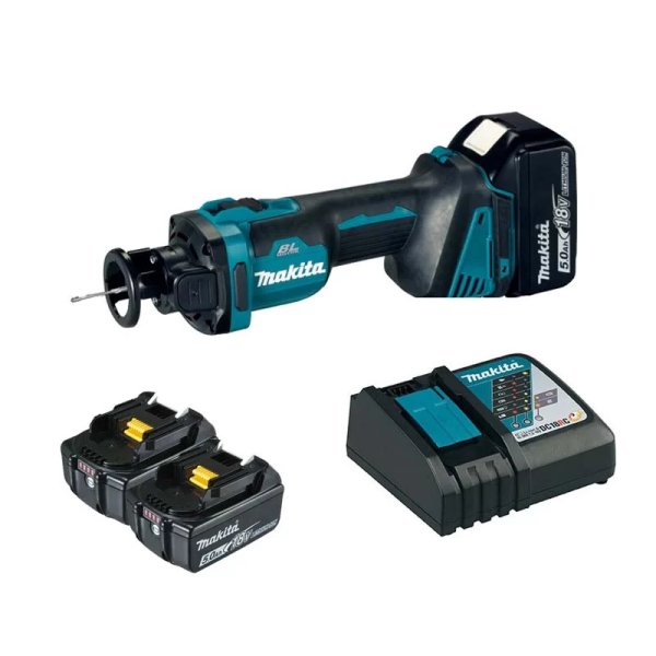 Makita DCO181RTJ MÁY CẮT THẠCH CAO DÙNG PIN(BL)(18V) (kèm 02 pin 5.0 + sạc nhanh)