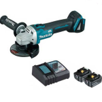 Makita DGA404RTJ2 MÁY MÀI GÓC DÙNG PIN(100MM/CÔNG TẮC TRƯỢT (kèm 02 pin 5.0 + sạc nhanh)