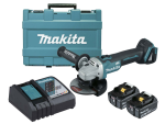 Makita DGA506RTE MÁY MÀI GÓC DÙNG PIN(125MM/CÔNG TẮC TRƯỢ (kèm 02 pin 5.0 + sạc nhanh)