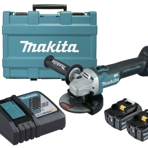 Makita DGA506RTE MÁY MÀI GÓC DÙNG PIN(125MM/CÔNG TẮC TRƯỢ (kèm 02 pin 5.0 + sạc nhanh)