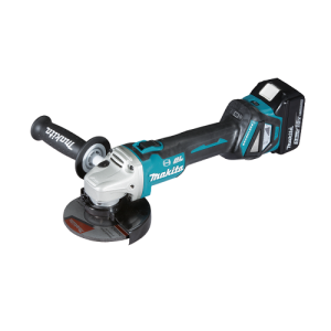 Makita DGA514RTE MÁY MÀI GÓC DÙNG PIN(125MM/CÔNG TẮC TRƯỢ (kèm 02 pin 5.0 + sạc nhanh)