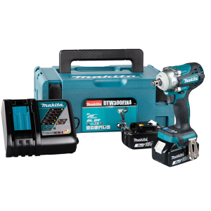 Makita DTW300FJX4 MÁY SIẾT BU LÔNG DÙNG PIN(BỘ ĐẦU TUÝP)(1 (kèm 02 pin 3.0 + sach nhanh)