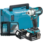 Makita DTW300RTJ MÁY SIẾT BU LÔNG DÙNG PIN(12.7MM/BL)(18V (kèm 02 pin 5.0 + sạc nhanh)