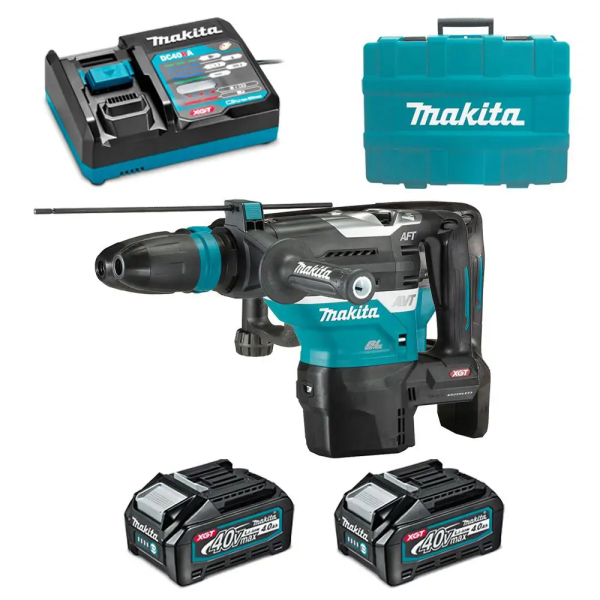 Makita HR005GM201 MÁY KHOAN BÊ TÔNG DÙNG PIN(CHUÔI GÀI SD (kèm 02 pin 4.0Ah + sạc nhanh)