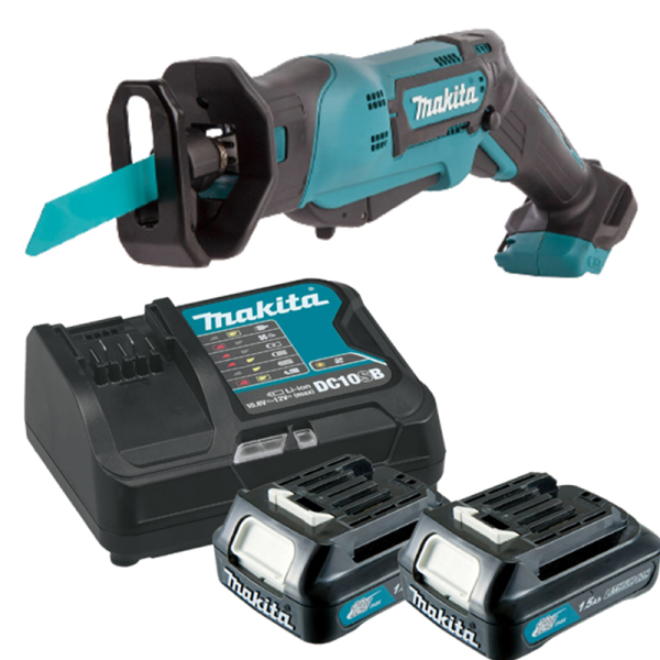 Makita JR105DSAE MÁY CƯA KIẾM DÙNG PIN(12V MAX) (kèm 02 pin 2.0 + sạc)