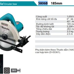 Makita 5806B MÁY CƯA ĐĨA(185MM)