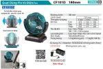 Makita CF101DZ QUẠT DÙNG PIN(12V MAX) (không kèm pin sạc)