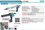 Makita CG100DSYA SÚNG BẮN SILICON DÙNG PIN(12V MAX) (kèm 01 pin + sạc)