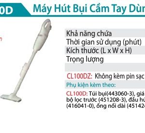 Makita CL100DZ MÁY HÚT BỤI DÙNG PIN(10.8V) (không kèm pin sạc)