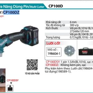 Makita CP100DZ MÁY CẮT ĐA NĂNG DÙNG PIN(12V MAX) (không kèm pin sạc)