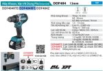 Makita DDF484RFE MÁY KHOAN VÀ VẶN VÍT DÙNG PIN(BL)(18V) (kèm 02 pin 3.0 + sạc nhanh)