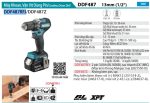 Makita DDF487RFJ MÁY KHOAN VÀ VẶN VÍT DÙNG PIN(BL)(18V) (kèm 02 pin 3.0 + sạc nhanh)