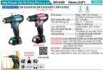 Makita DF333DSAE MÁY KHOAN VÀ VẶN VÍT DÙNG PIN(12V MAX) (kèm 02 pin 2.0 + sạc)