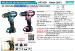 Makita DF333DSYE MÁY KHOAN VÀ VẶN VÍT DÙNG PIN(12V MAX) (kèm 02 pin 1.5AH + sạc)