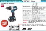 Makita DHP489Z MÁY KHOAN BÚA, VẶN VÍT DÙNG PIN(BL)(18V) (không kèm pin sạc)