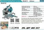 Makita DLS211Z MÁY CƯA ĐA GÓC TRƯỢT DÙNG PIN(AWS/BL) (không kèm pin sạc)