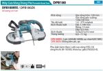 Makita DPB180RFE MÁY CƯA VÒNG DÙNG PIN(120X120MM)(18V) (kèm 02 pin 3.0 + sạc nhanh)