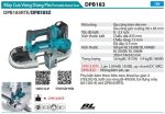 Makita DPB183RTE MÁY CƯA VÒNG DÙNG PIN(66X66MM/BL)(18V) (kèm 02 pin 5.0 + sạc nhanh)