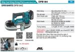 Makita DPB184RTE MÁY CƯA VÒNG DÙNG PIN(51X51MM/BL)(18V) (kèm 02 pin 5.0 + sạc nhanh)