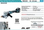 Makita DSC251ZK MÁY CẮT THÉP DÙNG PIN(BL)(18V) (không kèm pin sạc)