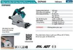 Makita DSP600Z MÁY CƯA ĐĨA CẮT SÂU DÙNG PIN(165MM/BL) (không kèm pin sạc)