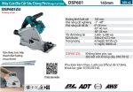 Makita DSP601ZU MÁY CƯA ĐĨA CẮT SÂU DÙNG PIN(165MM/AWS/ (không kèm pin sạc)