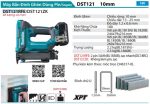 Makita DST121RFE MÁY BẮN ĐINH GHIM DÙNG PIN(ĐINH U 10MM) (kèm 02 pin 3.0 + sạc nhanh)