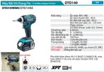 Makita DTD149RME MÁY BẮT VÍT DÙNG PIN(18V) (kèm 02 pin 4.0Ah + sạc nhanh)