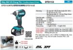 Makita DTD153RFE MÁY BẮT VÍT DÙNG PIN(BL)(18V) (kèm 02 pin 3.0 + sạc nhanh)