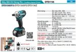 Makita DTD156SF1J MÁY BẮT VÍT DÙNG PIN(BL1830B*1+DC18SD+ (kèm 01 pin 3.0 + sạc)