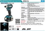 Makita DTD172RTE MÁY BẮT VÍT DÙNG PIN(BL)(18V) (kèm 02 pin 5.0 + sạc nhanh)