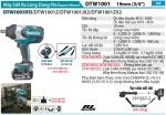 Makita DTW1001RTJ MÁY SIẾT BU LÔNG DÙNG PIN(19MM/BL)(18V) (kèm 02 pin 5.0 + sạc nhanh)