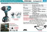 Makita DTW1002RTJ MÁY SIẾT BU LÔNG DÙNG PIN(12.7MM/BL) (kèm 02 pin 5.0 + sạc nhanh)