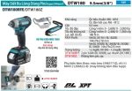 Makita DTW180RFE MÁY SIẾT BU LÔNG DÙNG PIN(9.5MM/BL)(18V) (kèm 02 pin 3.0 + sạc nhanh)