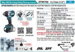 Makita DTW700RTJ MÁY SIẾT BU LÔNG DÙNG PIN(12.7MM/BL)(18V (kèm 02 pin 5.0 + sạc nhanh)