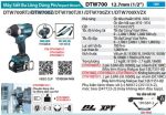 Makita DTW700Z MÁY SIẾT BU LÔNG DÙNG PIN(12.7MM/BL)(18V (không kèm pin sạc)