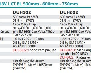 Makita DUH602Z MÁY TỈA HÀNG RÀO DÙNG PIN(600MM/BL)(18V) (không kèm pin sạc)