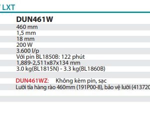 Makita DUN461WZ MÁY TỈA HÀNG RÀO DÙNG PIN(460MM)(18V) (không kèm pin sạc)