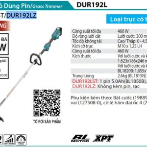 Makita DUR192LZ MÁY CẮT CỎ DÙNG PIN(LOOP HANDLE/BL) (không kèm pin sạc)