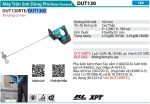 Makita DUT130Z MÁY TRỘN SƠN DÙNG PIN(BL)(18V) (không kèm pin sạc)