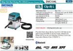 Makita DVC154LZX MÁY HÚT BỤI DÙNG PIN(HEPA/AWS/BL)(18Vx2) (không kèm pin sạc)