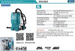 Makita DVC665Z MÁY HÚT BỤI ĐEO VAI DÙNG PIN(HEPA/BL)(18 (không kèm pin sạc)