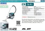 Makita DVC862LZ MÁY HÚT BỤI DÙNG PIN(18VX2) (không kèm pin sạc)