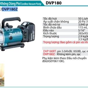 Makita DVP180Z MÁY HÚT CHÂN KHÔNG DÙNG PIN(18V) (không kèm pin sạc)