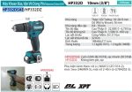 Makita HP332DSAE MÁY KHOAN BÚA, VẶN VÍT DÙNG PIN(BL) (kèm 02 pin 2.0 + sạc)