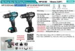 Makita HP333DSYE MÁY KHOAN BÚA VÀ VẶN VÍT DÙNG PIN(12V MA (kèm 02 pin 1.5AH + sạc)