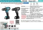 Makita HP333DZ MÁY KHOAN BÚA VÀ VẶN VÍT DÙNG PIN(12V MA (không kèm pin sạc)