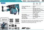 Makita HR2653 MÁY KHOAN BÊ TÔNG 3 CHỨC NĂNG